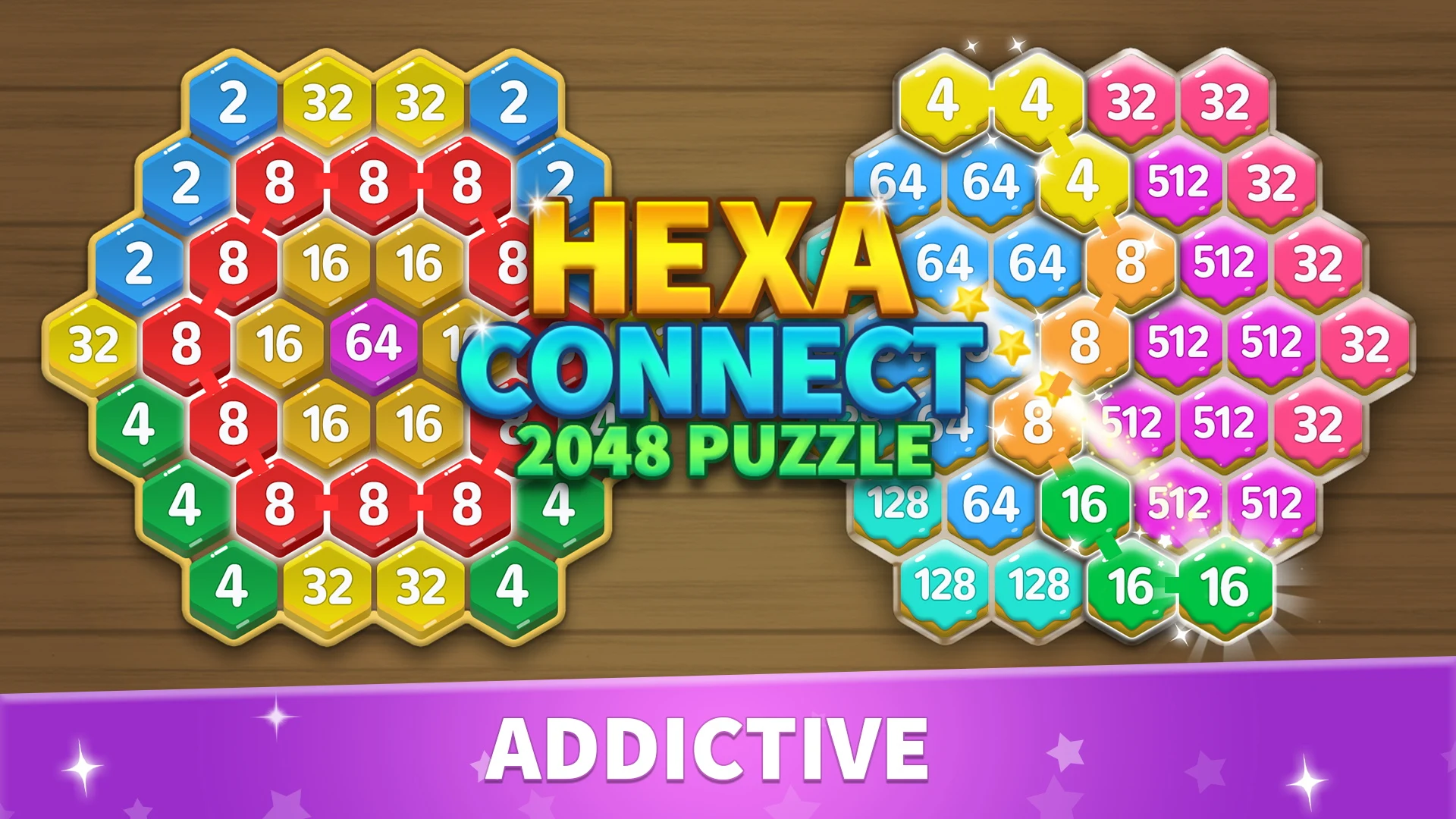 Hexa Connect: 2048 Puzzle screenshot