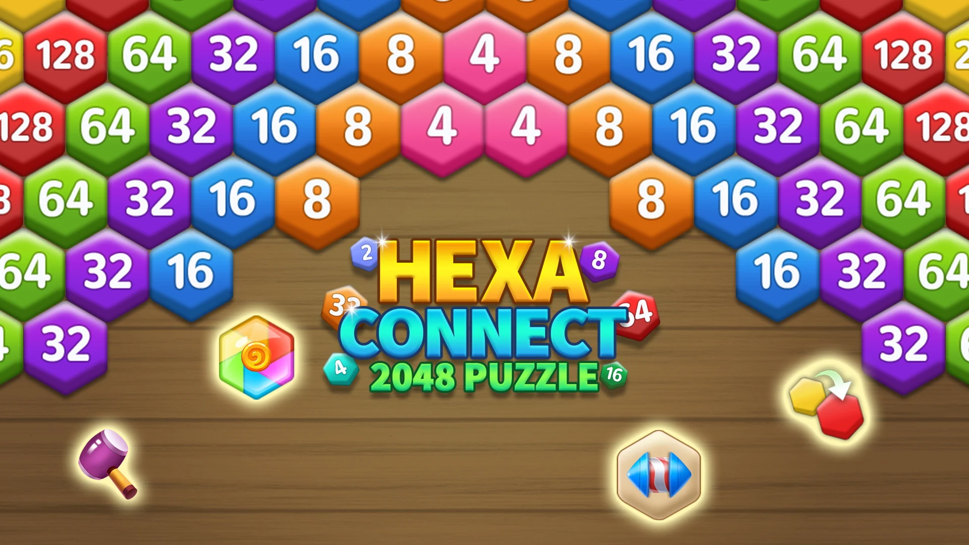 Hexa Connect: 2048 Puzzle screenshot